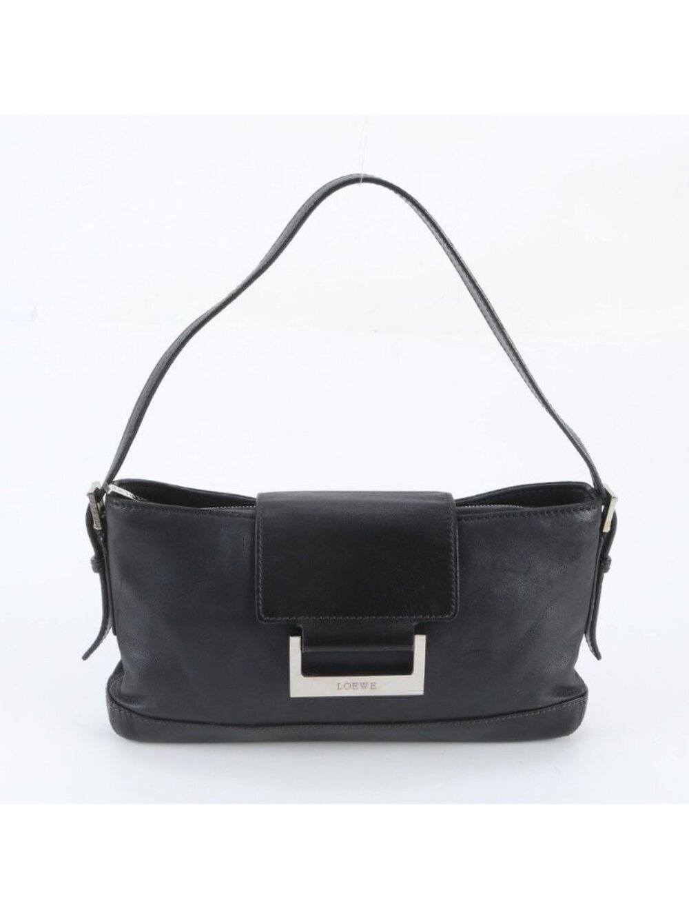 Loewe Leather Bag Shoulder Hand Black